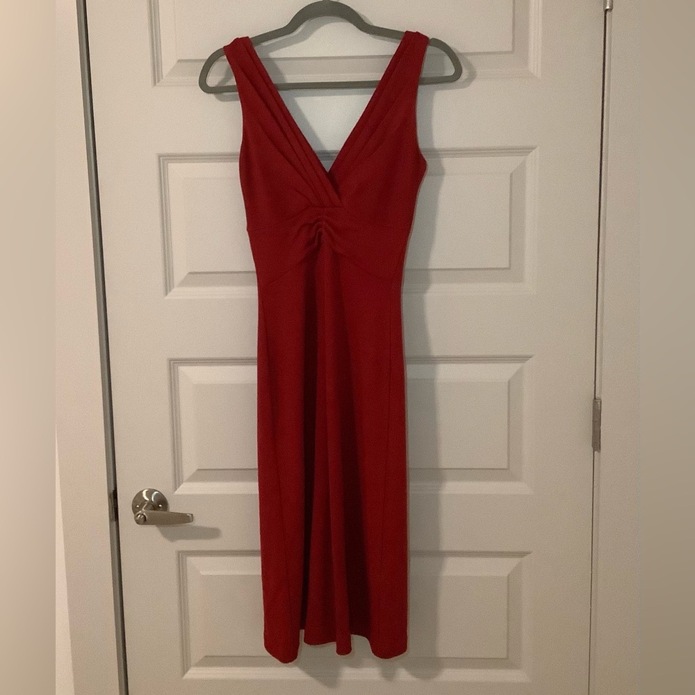 Banana Republic Wool Blend Red Sleeveless Dress Size 2
